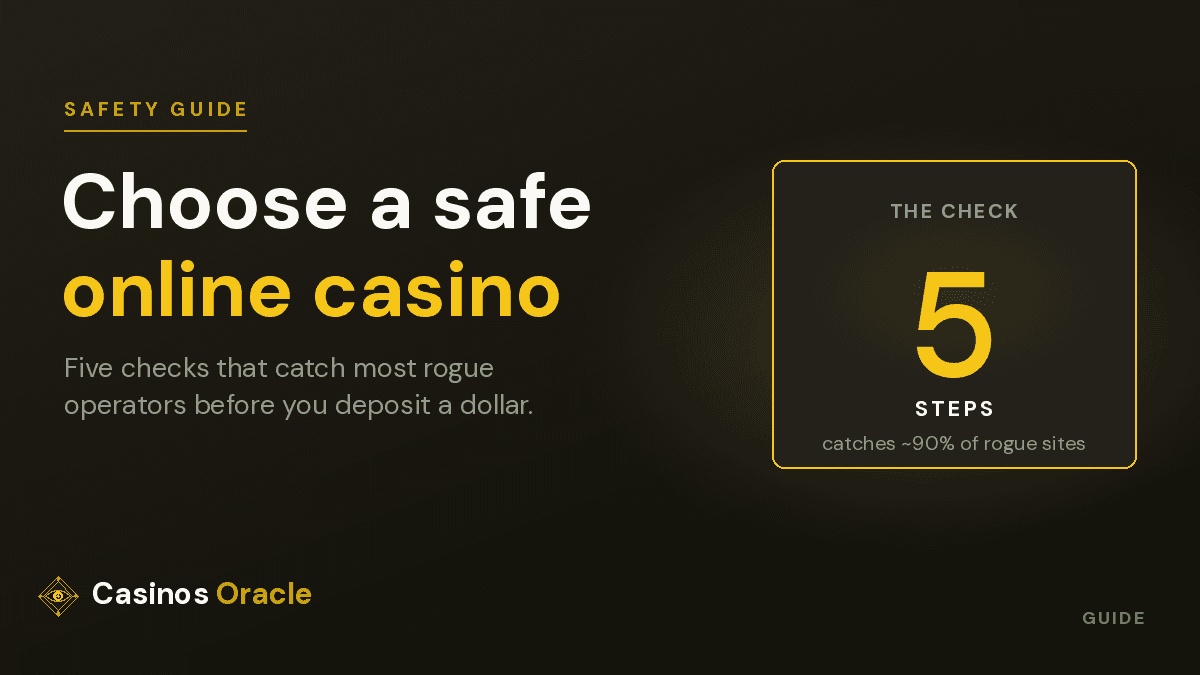 5 steps to choose a safe casino